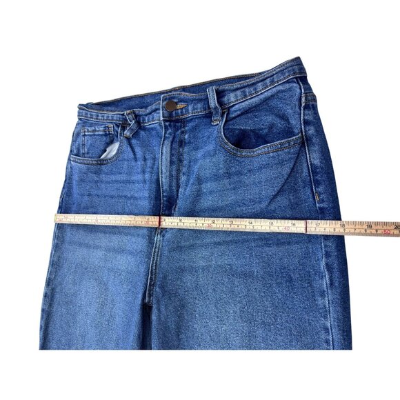 Fashion Nova Womens Wide Leg Jeans Size 13 Blue Denim - Picture 11 of 11